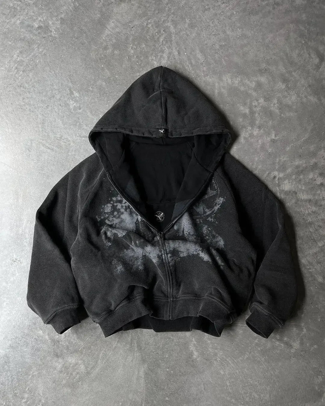Y2k Hoodie Castle Print Pattern Zipper Hooded Sweatshirt for Men and Women New Gothic Harajuku Hip Hop Retro Streetwear Jacket