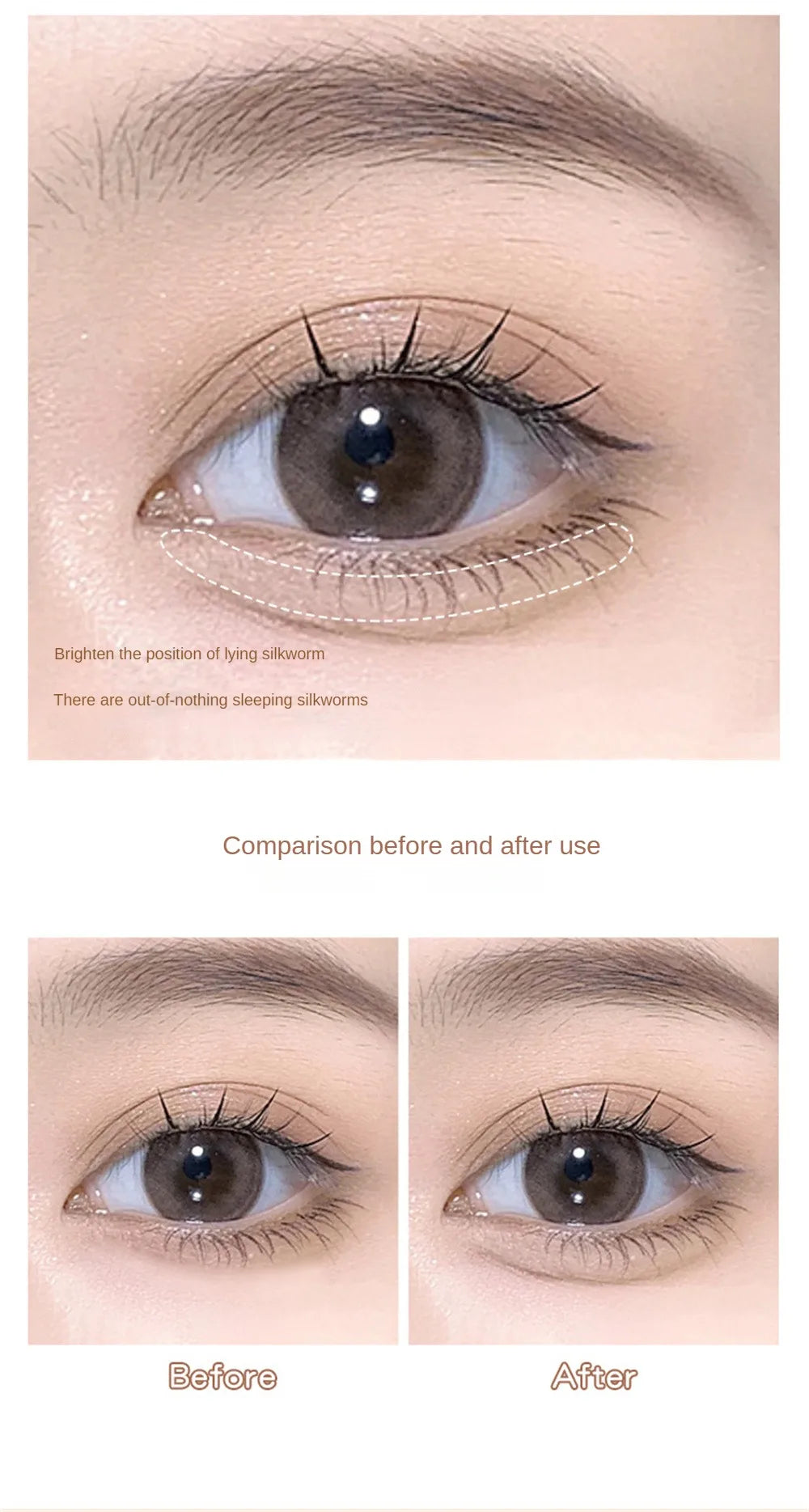 Concealer Eyebrow Pen Stick Natural Moisturizing Concealer Pencil Cover Spot Dark Circles Invisible Pores Waterproof Face Makeup