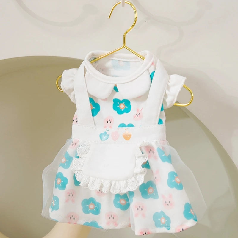 Dog Princess Dress Cute Pet Dog Mesh Dress Kitten Puppy Pet Skirt Summer Dog Dress Bow Lace Korean Poodle Chihuahua Dog Clothes