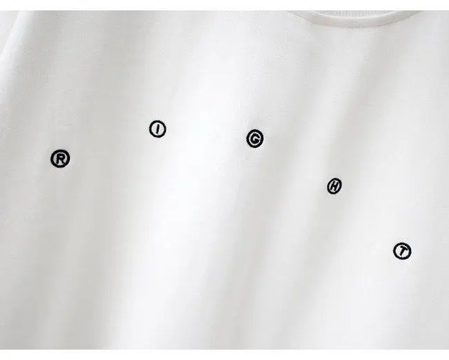 Y2k Sweatshirt For Women Short Embroidery Spring Autumn New Loose Korean Fashion Long Sleeve Drawstring Pullover Top Woman
