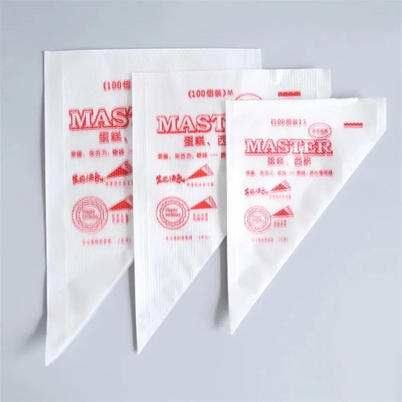 10Pcs Disposable Pastry Piping Bags Cake Decoration Kitchen Icing Nozzle Food Cup Baking Tools For