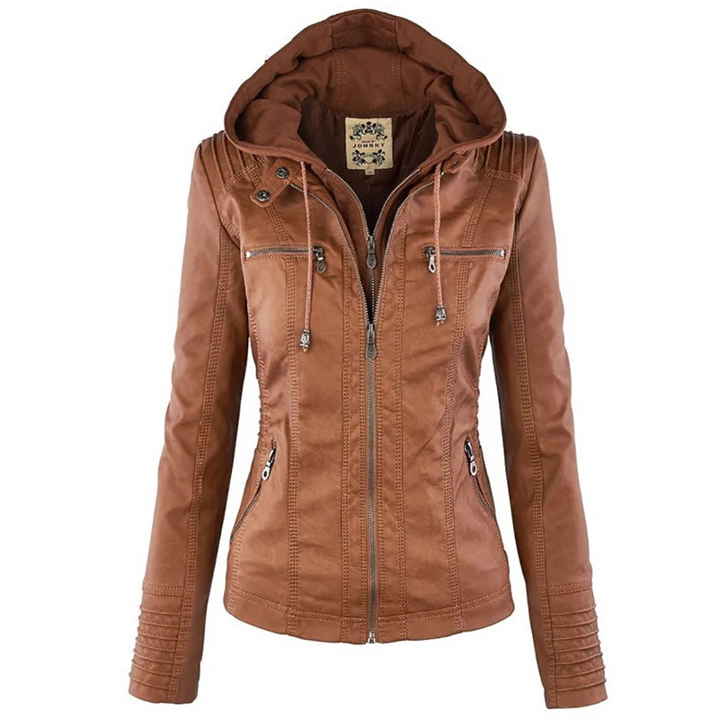 Women's Faux Leather Jacket