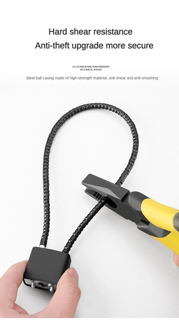 20/28/38cm Safety Anti-Theft Portable Hardened Outdoor Plastic Steel Cable Shot Padlock key Length Gun trigger Lock locker lcoks