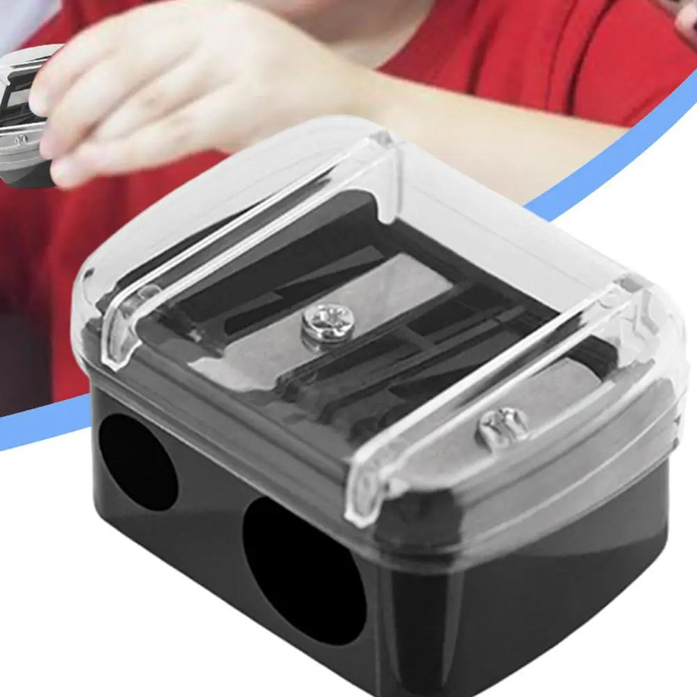 Color Pencil Sharpeners Dual Holes Pencil Sharper For Efficient Sharpening Portable Multifunctional Sharpening Cutter Stationary