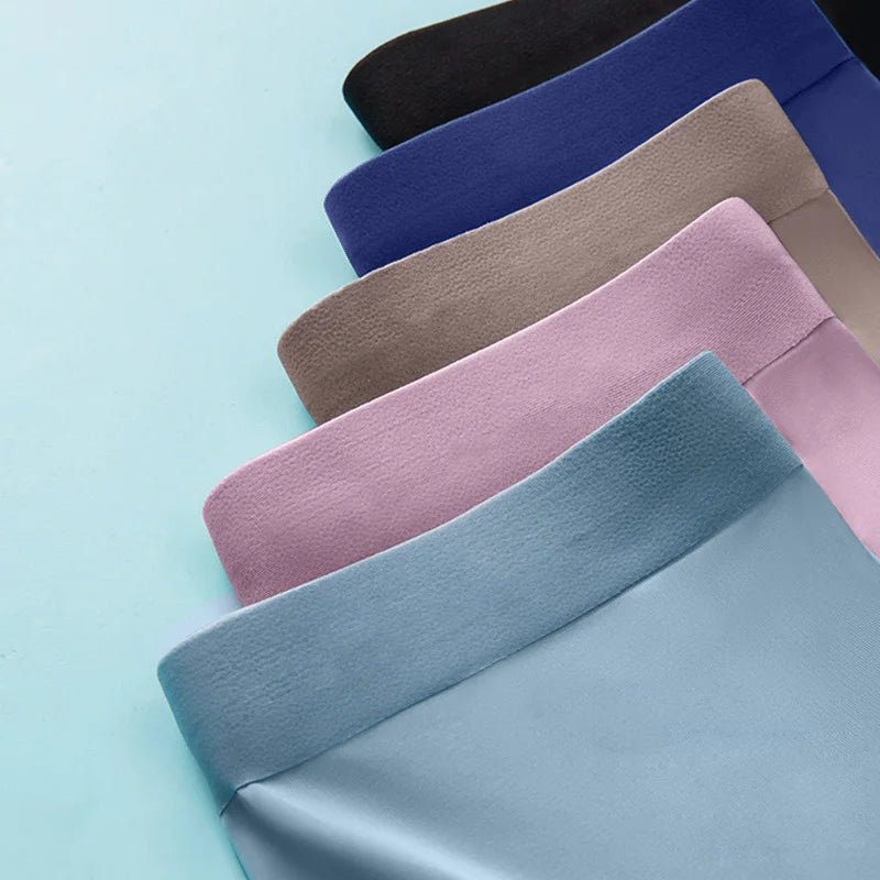 Men Boxers Men's Underwear 3A Antibacterial Underpants ice silk Men Boxer Shorts Breathable Elastic Male Panties Plus Size L-4XL