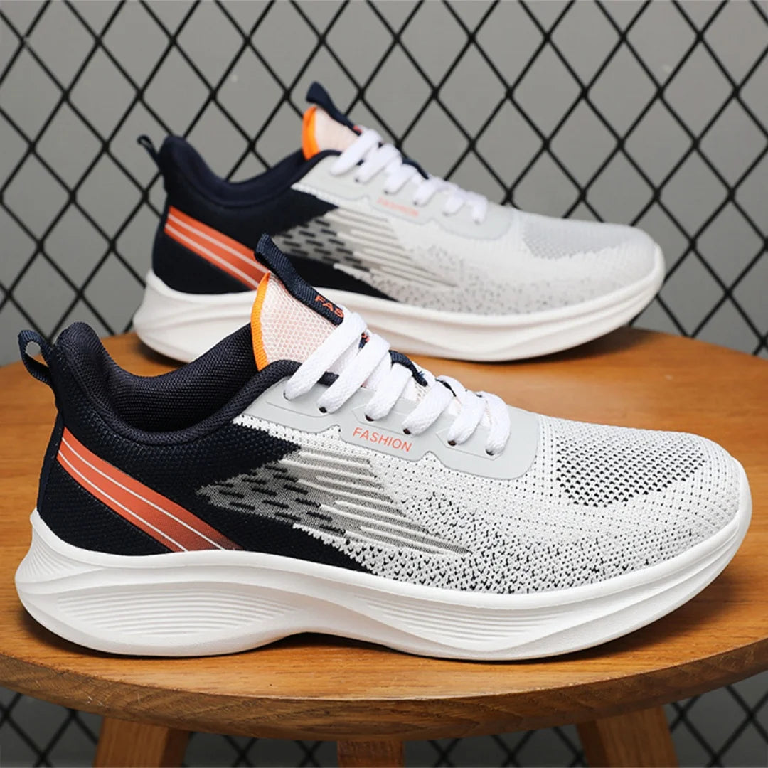 2024 Men's Shoes Spring fashion Soft sole sports single shoes flying woven Casual style men's Running shoes sneakers