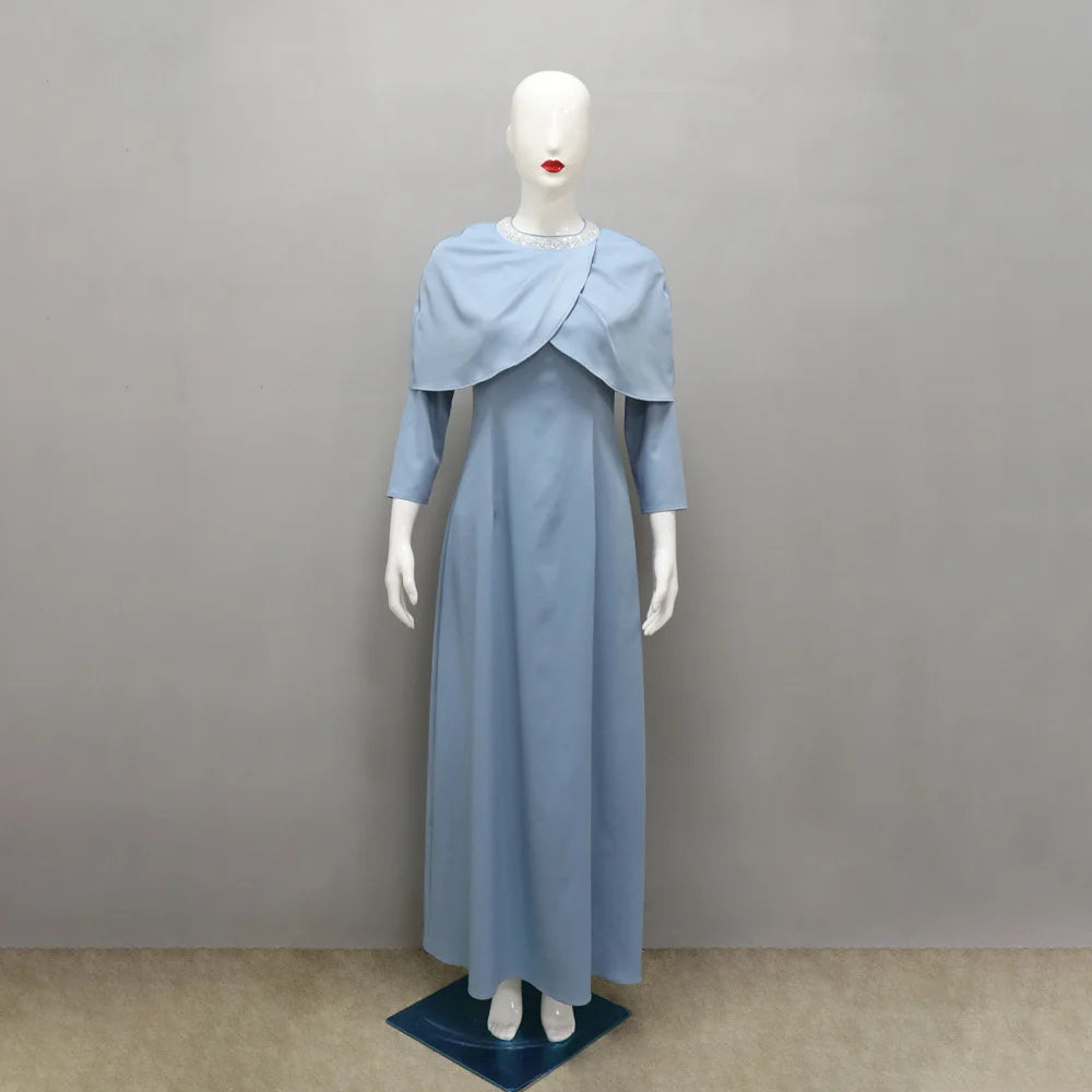 Eid Muslim Abaya for Women Party Dresses Jalabiya Dubai Abayas Kaftan Islam Modest Vestidos Ramadan Morocco Arab Long Robe