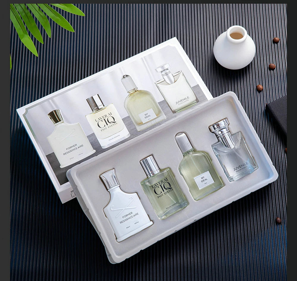 Women Perfume Gift Box 100ml Four Piece Set Lasting Fragrance Body Spray Plant Floral Scent Pheromone Cologne Parfum Pour Femme