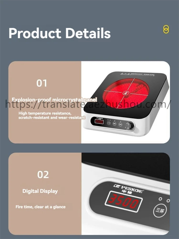 Hemispheric electric ceramic stove for stir-frying 3500w induction cooker high-power multi-functional pot-free light wave stove