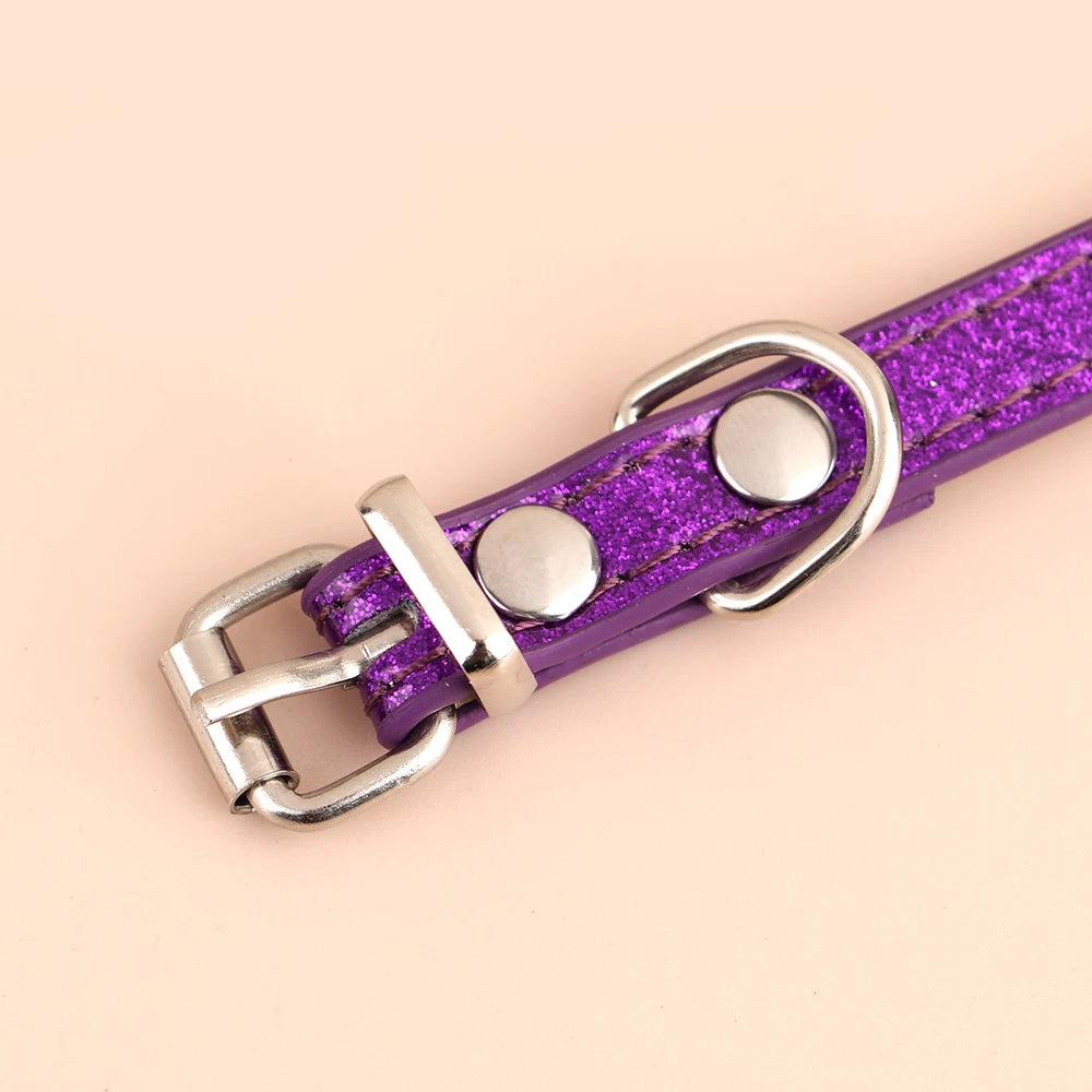 Anti-lost Cat ID Collar Personalized Puppy Cat Collars Necklace Free Engraved ID Name Tag For Kitten Cats Small Dogs Bling