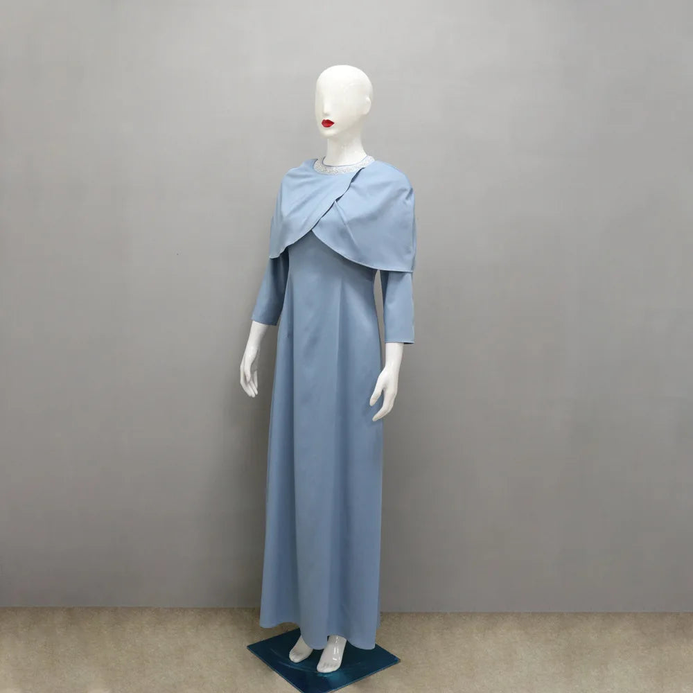 Eid Muslim Abaya for Women Party Dresses Jalabiya Dubai Abayas Kaftan Islam Modest Vestidos Ramadan Morocco Arab Long Robe