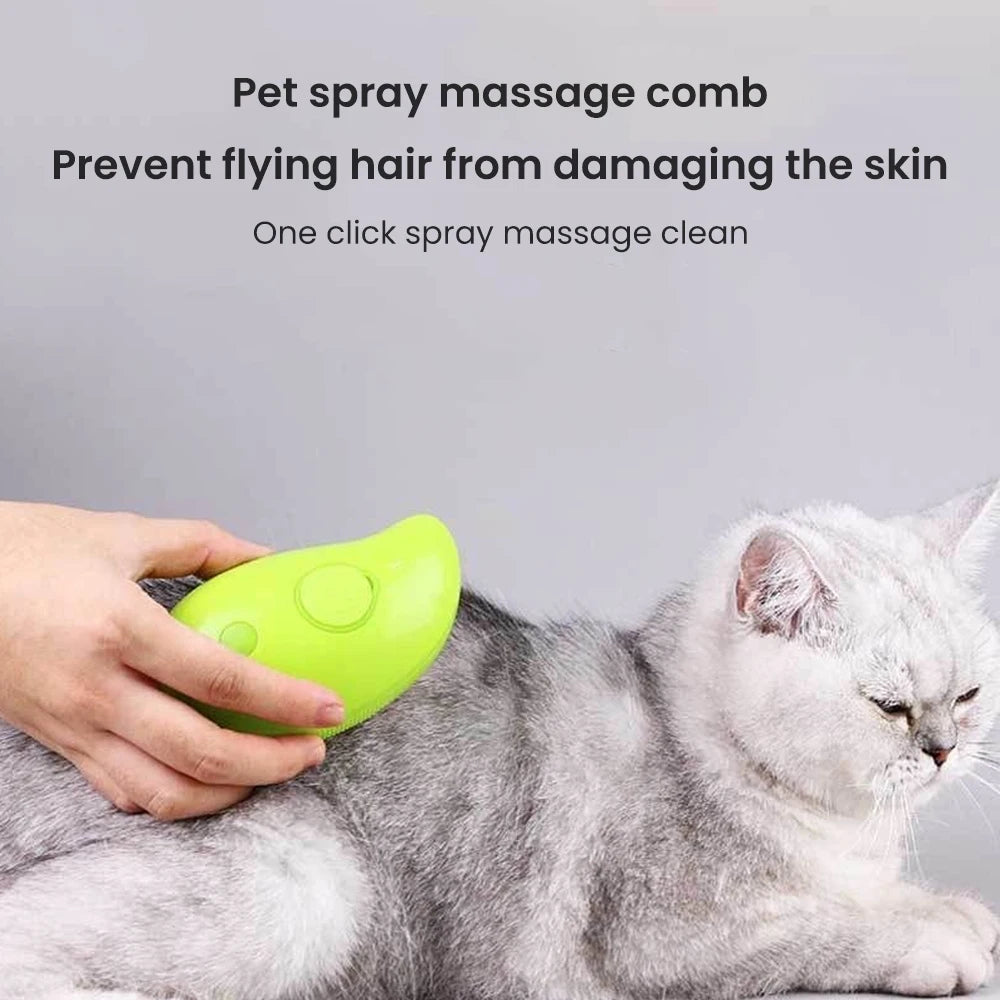Cat Steam Brush Steamy Dog Brush 3 in 1 Electric Spray Cat Hair Brushes for Massage Pet Grooming Comb Hair Removal Comb Supplies