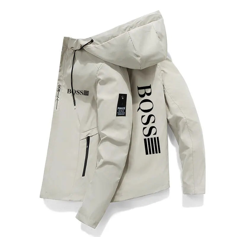 2024 New Spring And Autumn Brand Men's Windproof Zipper Jacket Casual High Quality Hooded Baseball Jacket Outdoor Sports Jacket