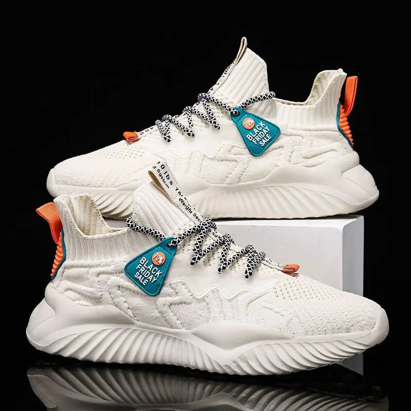 2022 Men Sneakers New Style Breathable Lace Up Men Mesh Shoes Fashion Casual No-slip Vulcanize Shoes Men Tenis Masculino