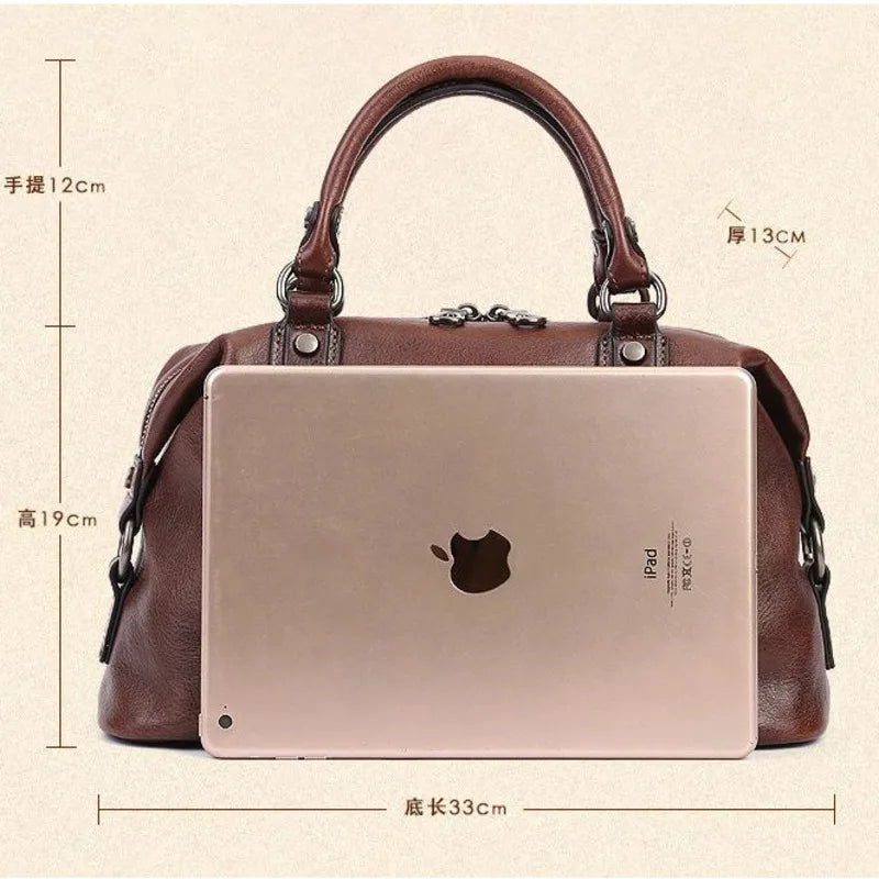 MOTAORA Retro Handmade Women Handbag For Ladies Genuine Leather Should Bags Bohemian Style Soft Cow Boston 2024 Luxury Handbags