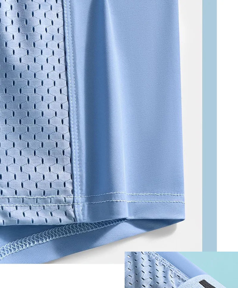 1pc Mens Boxers Shorts Ice Silk Men Panties Seamless Sexy Underwear Man Underpants Panties Male Antibacterial Breathable Briefs