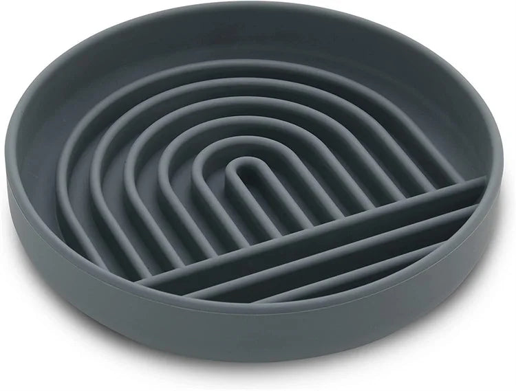 Pet supplies Slow Food Bowl Cat Anti-Knockover Anti-Slip Food Bowl Puppy Anti-choking Silicone Toy Food Plate