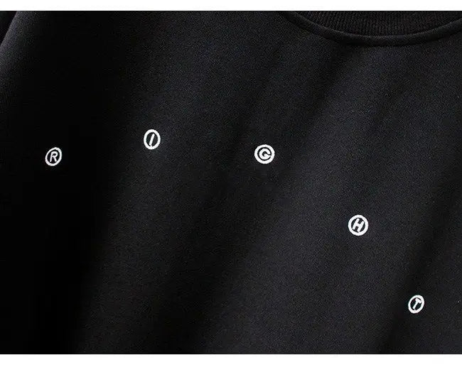 Y2k Sweatshirt For Women Short Embroidery Spring Autumn New Loose Korean Fashion Long Sleeve Drawstring Pullover Top Woman