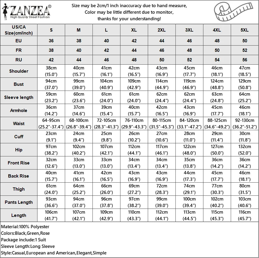 ZANZEA Retro Long Straight Pant Suit Women Solid 2PCS Pant Sets Fashion Long Shirt Tracksuit Casual Buttons Autumn 2023 Outfits