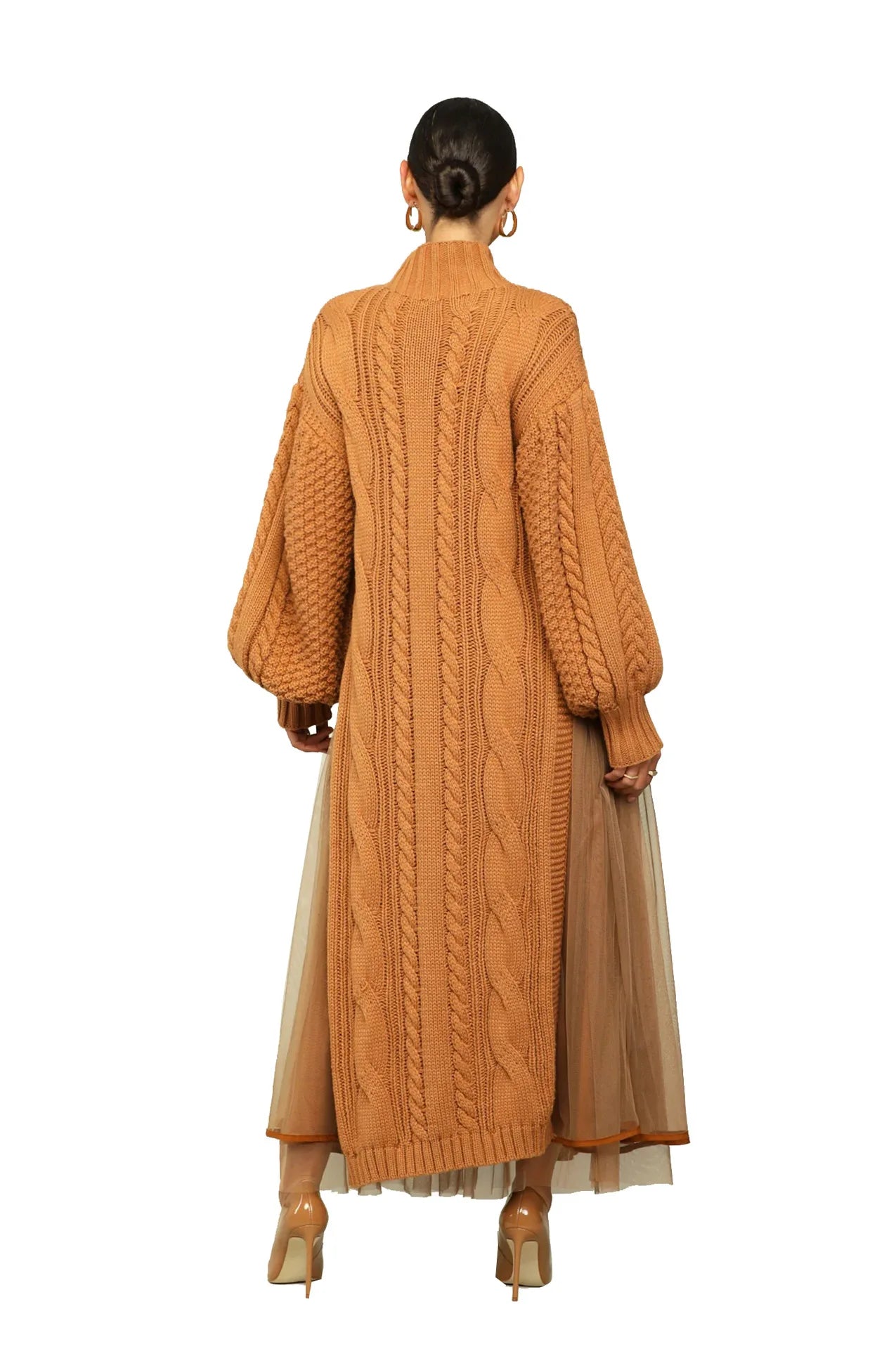 Muslim Women Knitting Dress Modest Robe Vestidos Dubai Saudi Arabic Morocco Abaya Jalabiya Eid Ramadan Knitted Dresses Abayas