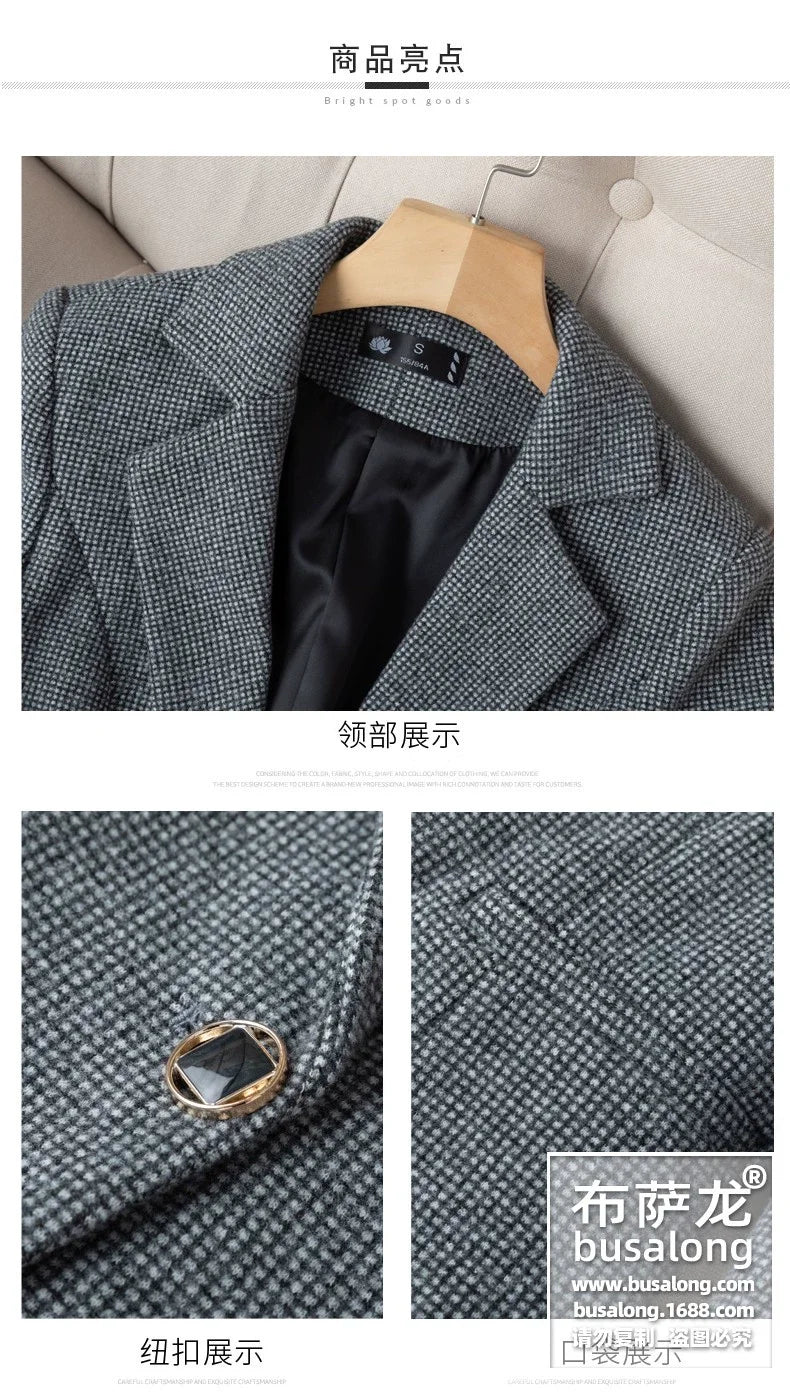 Spring and Autumn Long Sleeve Business Women's Clothing Suit Jacket Formal Wear Temperament Commute Work Clothes Slim Fit Slimmi