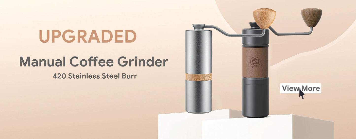 Manual Coffee Grinder with Conical Core Stainless Steel Portable Grinder Hand made Portable Coffee Mill Coffee Accessories