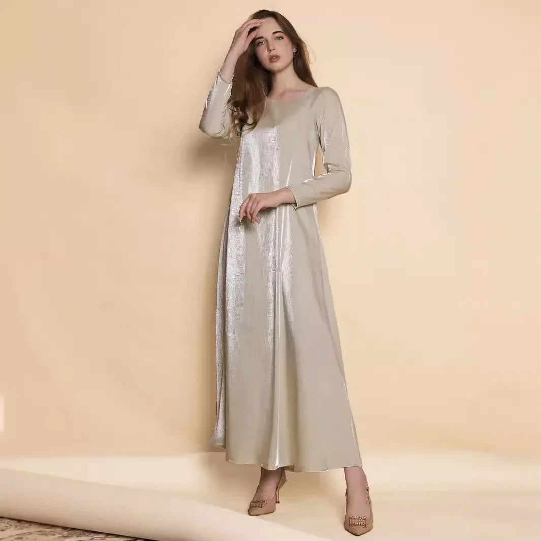 Eid Muslim Dress Two Pieces Women Cardigan Robe Suit Dresses Jalabiya Ramadan Morocco Abayas Dubai Islam Vestidos Modest Kaftan