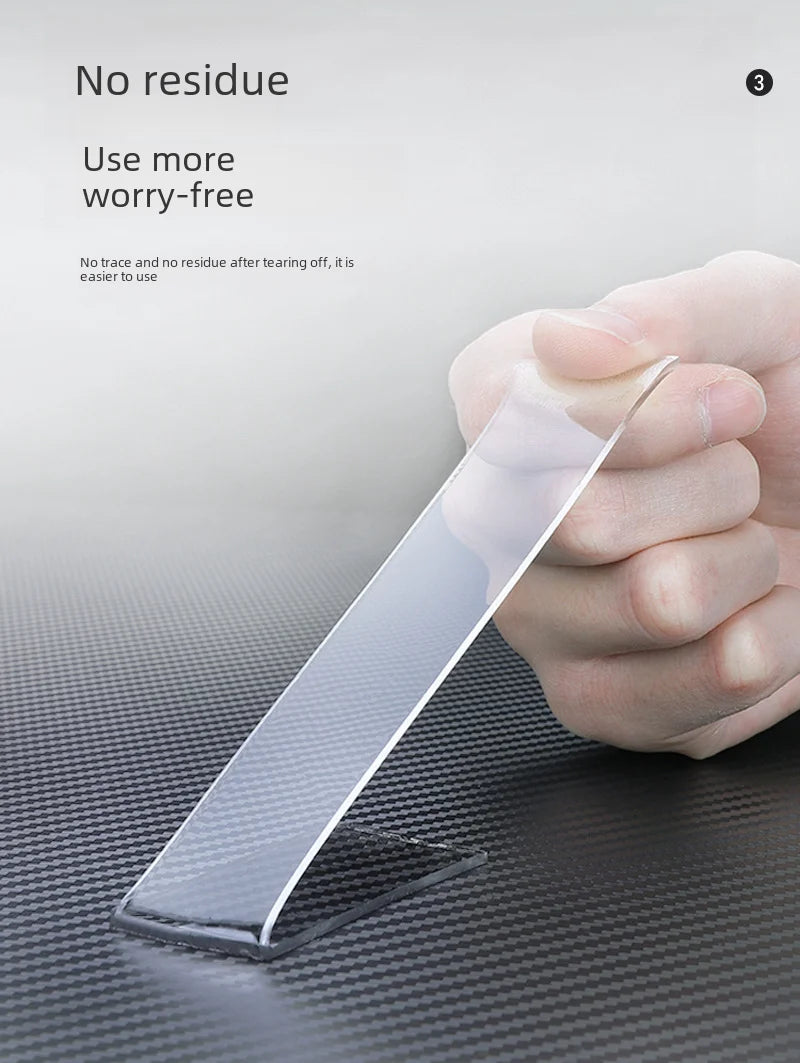 High Viscosity Seamless Transparent Nano Double-sided Tape Diy Bubble Blowing Tiktok Magic Tape Strong Adhesive