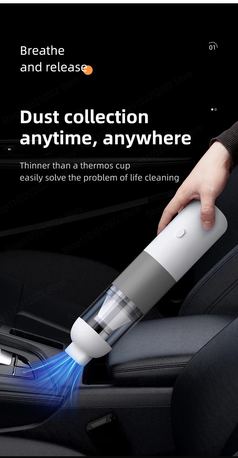 Xiaomi MIJIA 39800PA Wireless Car Vacuum Cleaner 3 in1 Automobile Vacuum Clean Portable Vacuum Cleaner Handheld Dust Catcher