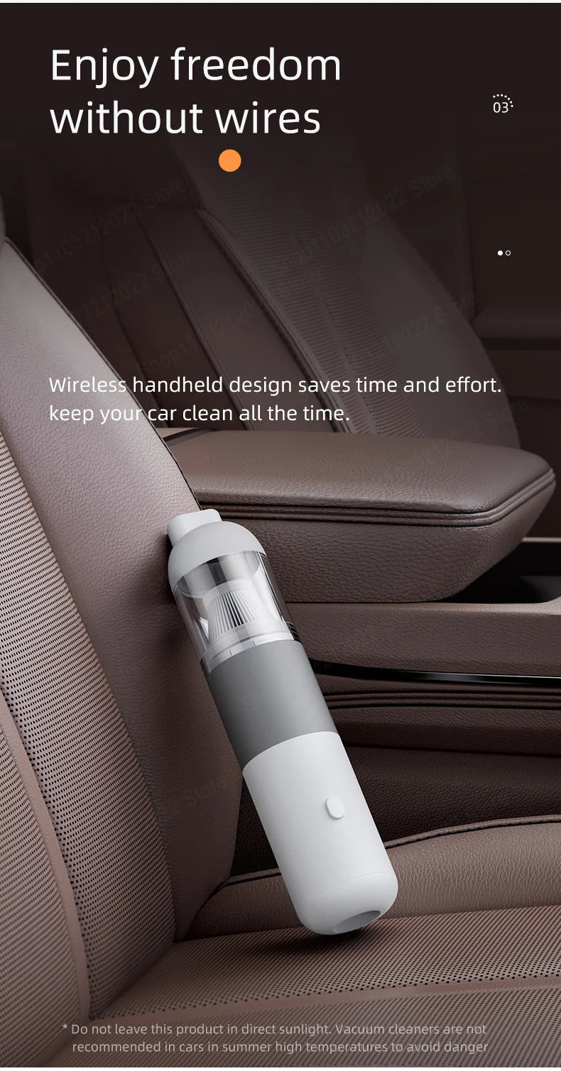 Xiaomi MIJIA 39800PA Wireless Car Vacuum Cleaner 3 in1 Automobile Vacuum Clean Portable Vacuum Cleaner Handheld Dust Catcher