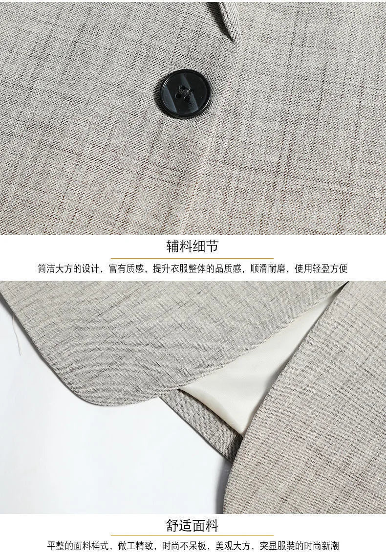 2024 New Men Suit Jacket Thin Blazers Spring Autumn Solid Business Casual Suit Jacket Men Clothing Blazer Hombre Coats