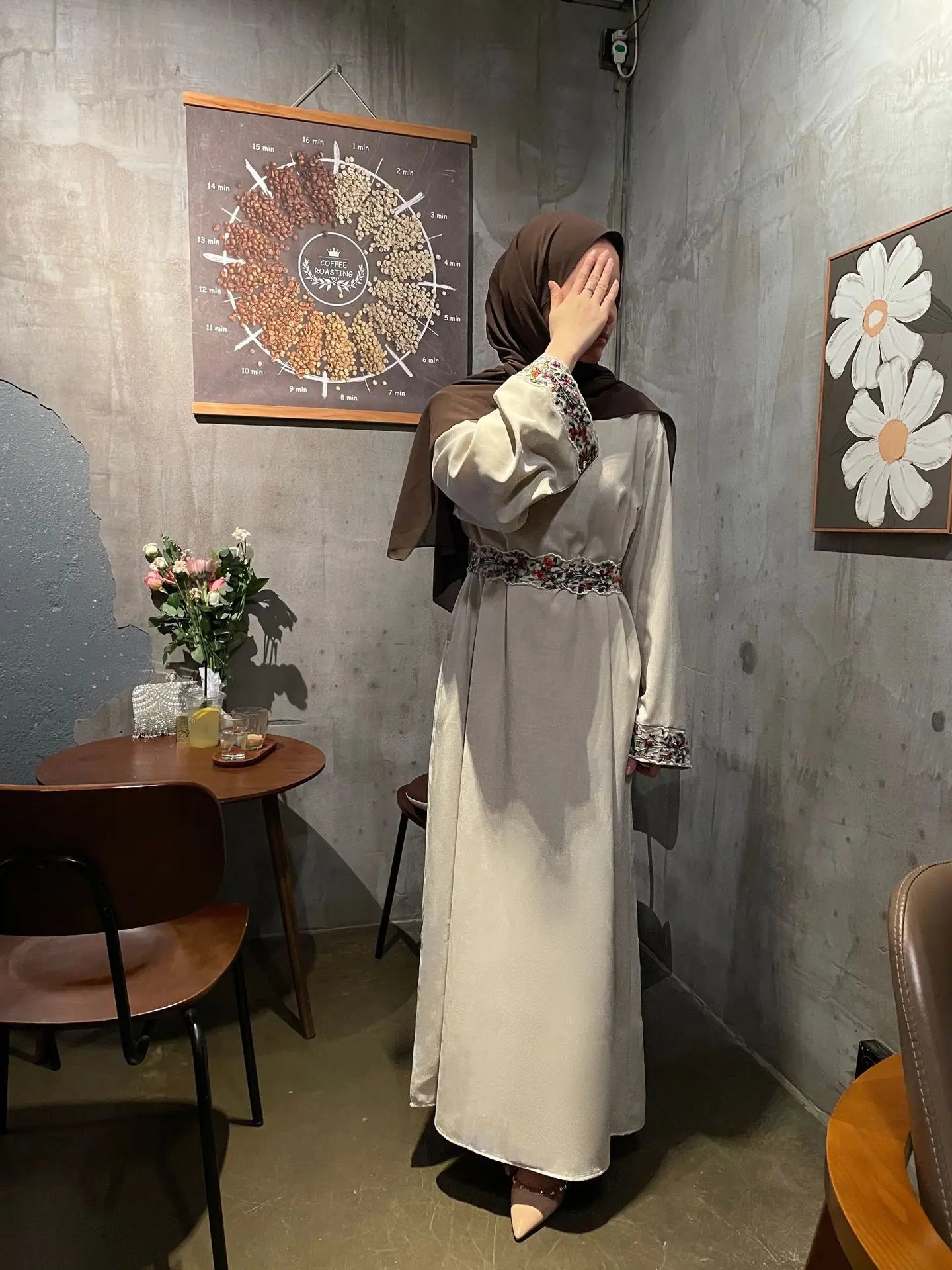 Modest Dress for Women Morocco Party Dubai Abayas Kaftan Islam Vestidos Arab Muslim Robe Embroidery Dresses Jalabiya Ramadan