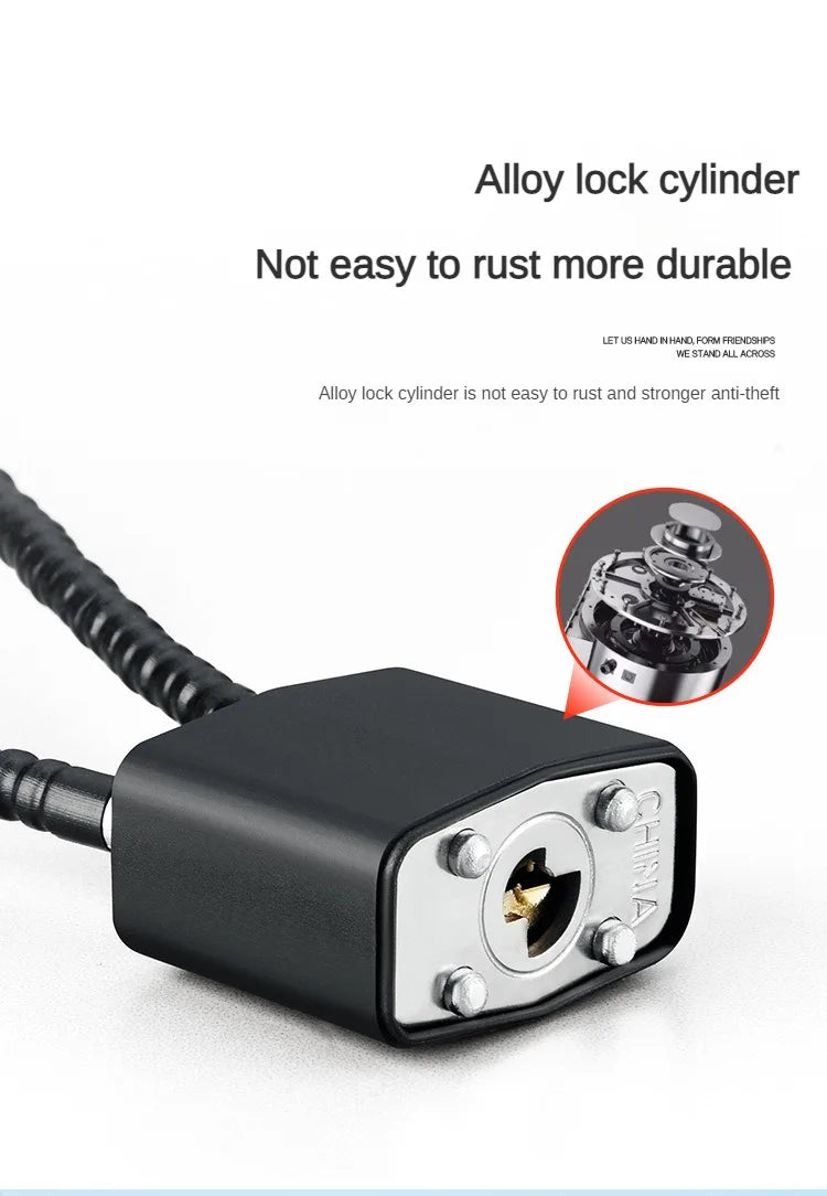 20/28/38cm Safety Anti-Theft Portable Hardened Outdoor Plastic Steel Cable Shot Padlock key Length Gun trigger Lock locker lcoks