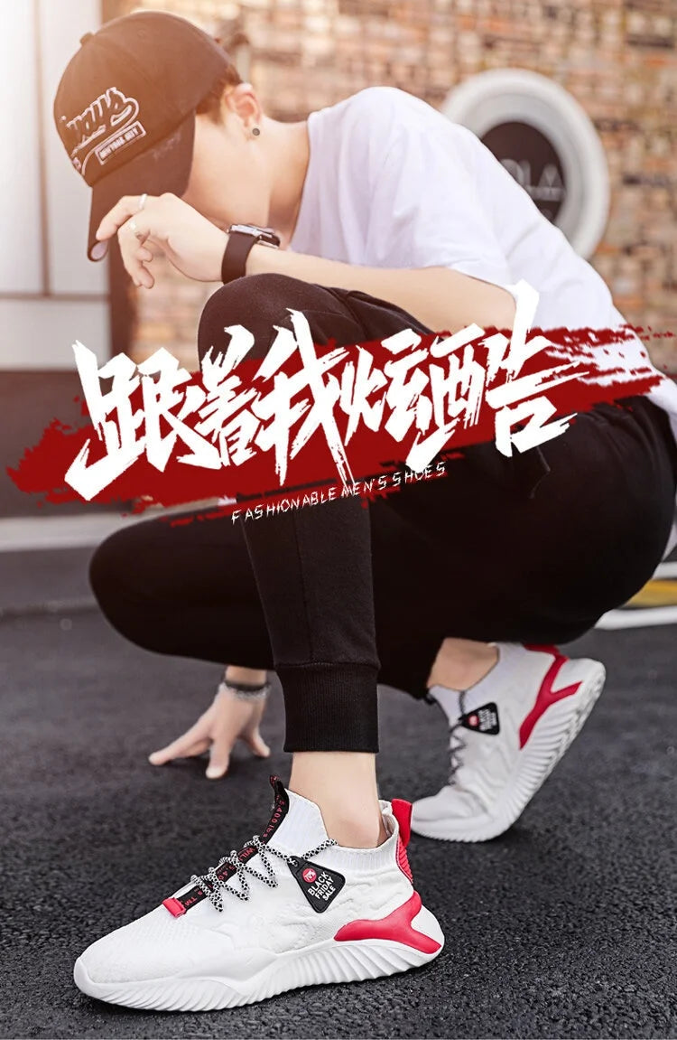 2022 Men Sneakers New Style Breathable Lace Up Men Mesh Shoes Fashion Casual No-slip Vulcanize Shoes Men Tenis Masculino