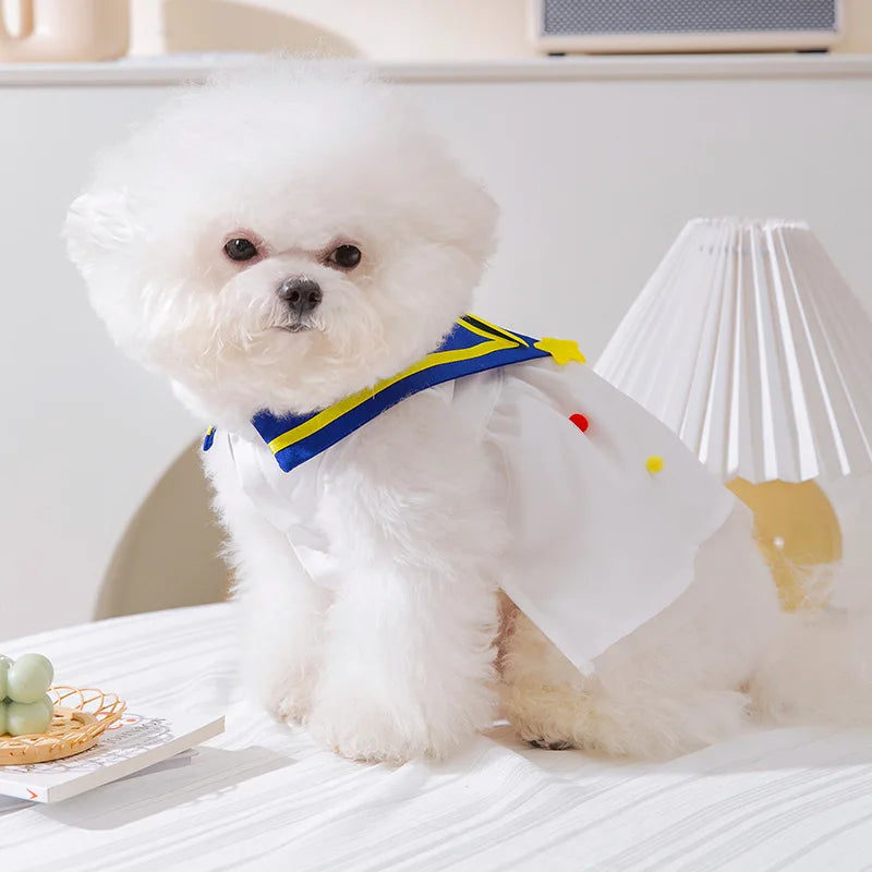 Dog Princess Dress Cute Pet Dog Mesh Dress Kitten Puppy Pet Skirt Summer Dog Dress Bow Lace Korean Poodle Chihuahua Dog Clothes