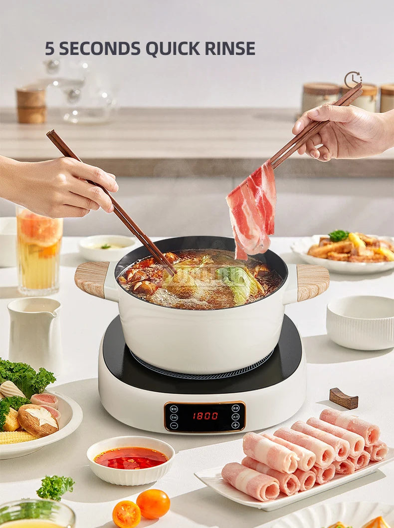 Smart Induction Cooker 3500W Electric Heating Furnace Water Boiler Cooking Plate Fogao