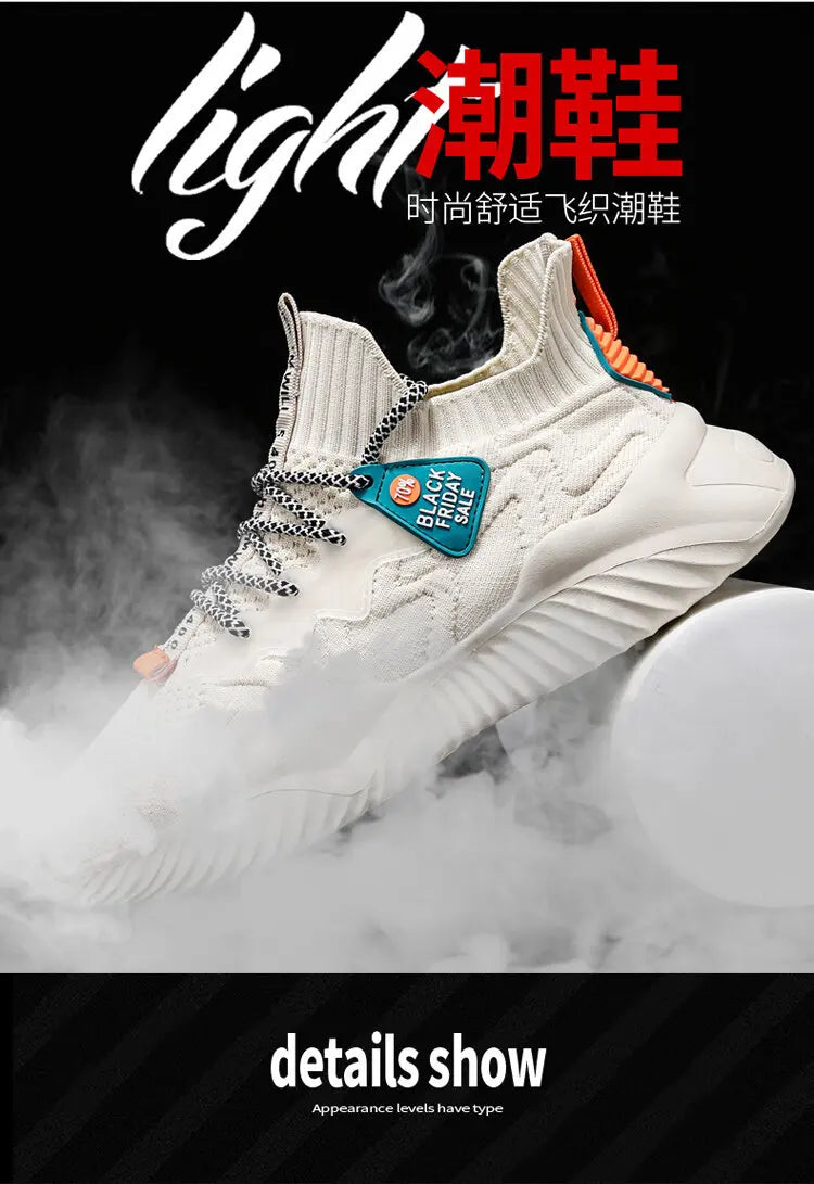 2022 Men Sneakers New Style Breathable Lace Up Men Mesh Shoes Fashion Casual No-slip Vulcanize Shoes Men Tenis Masculino