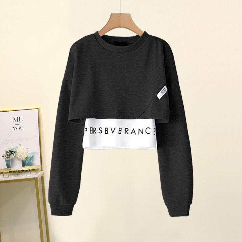 Korean Popular Autumn New Long Sleeve T-shirt High Waist Lace Casual Harun Trousers Two Piece Elegant Women's Pants Set
