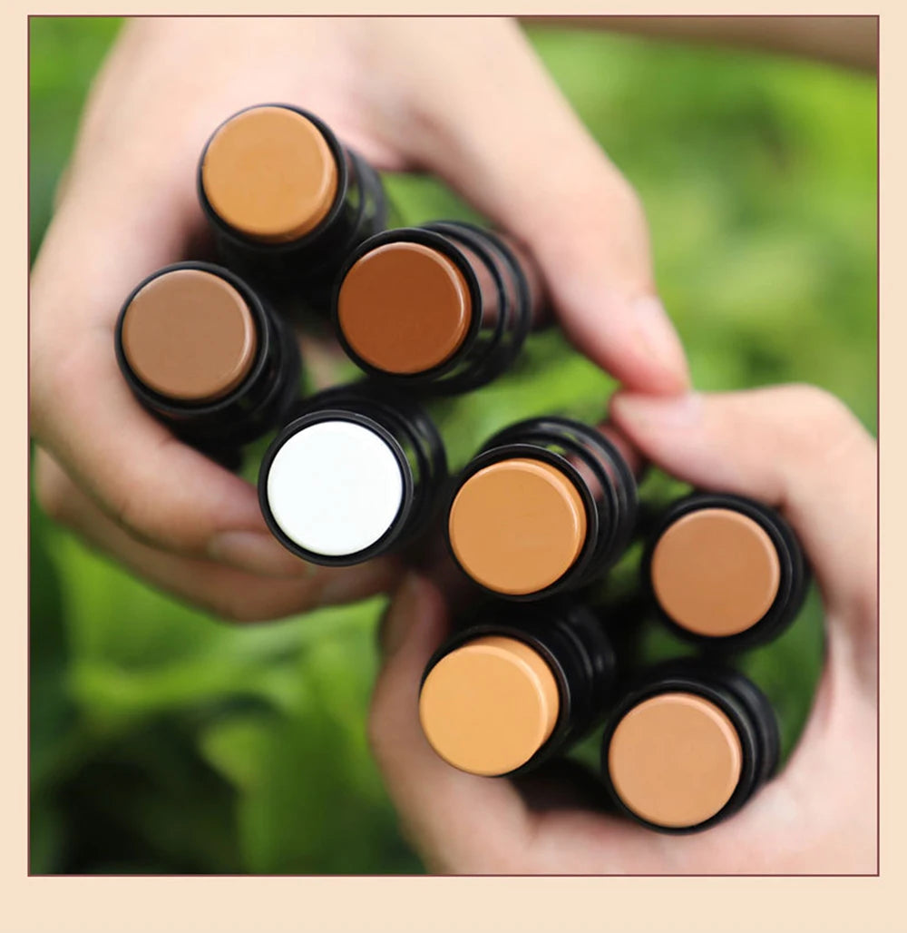 Double-headed Concealer Stick Private Label 2in1 Repairing Brightens Skin Tone Waterproof Sweatproof Trimming Face Makeup Custom