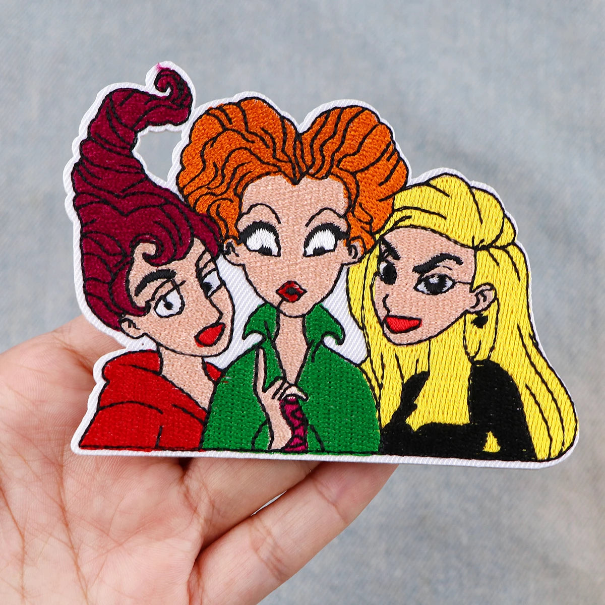 Horror Killer Clown Embroidered Patches for Clothing Halloween Patches on Clothes Stickers Iron on Patches Stripes Diy Appliques
