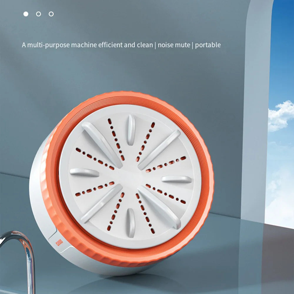 3 Gears Portable Mini Washing Machine Small USB Rotating Turbine Sock Washer Fruit Dishwasher For Baby Clothes Home Travel 미니세탁기