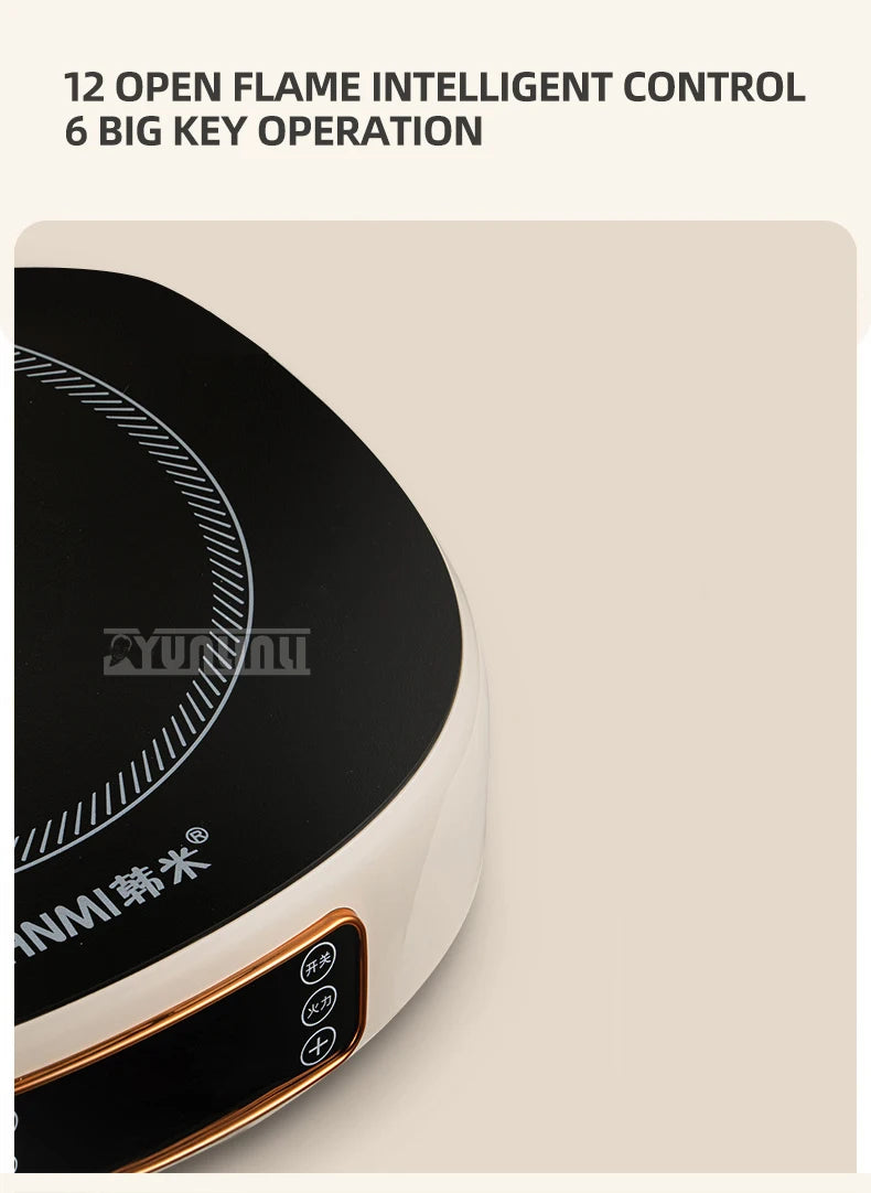 Smart Induction Cooker 3500W Electric Heating Furnace Water Boiler Cooking Plate Fogao