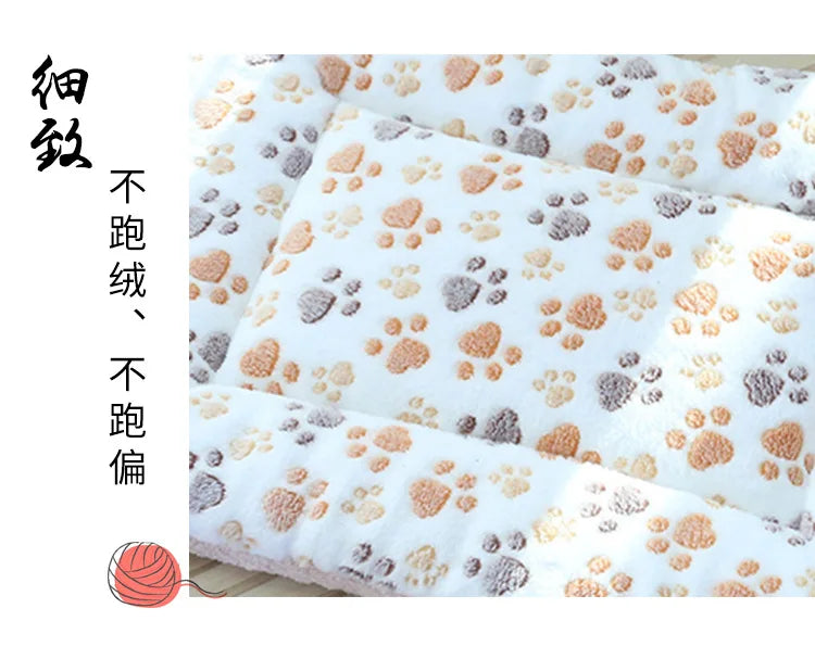 Double-sided Pet Mat Mats Short Plush Pet Sleeping Bed for Cats Small Dogs Cute Pet Pad Blanket Warm Kitten Cushion Cat Sofa Bed