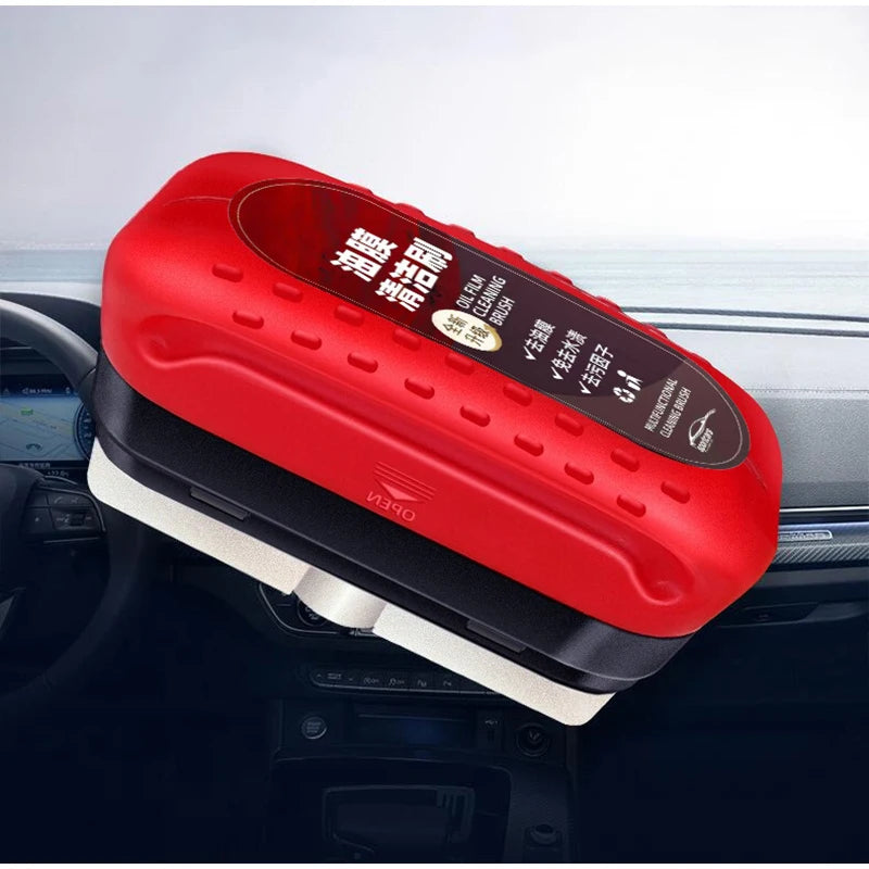 Car Window Glass Oil Brush Film Clean Brush Strong Stain-Removing Glass Wipe Front Window Rearview Mirror Brush Household Clean