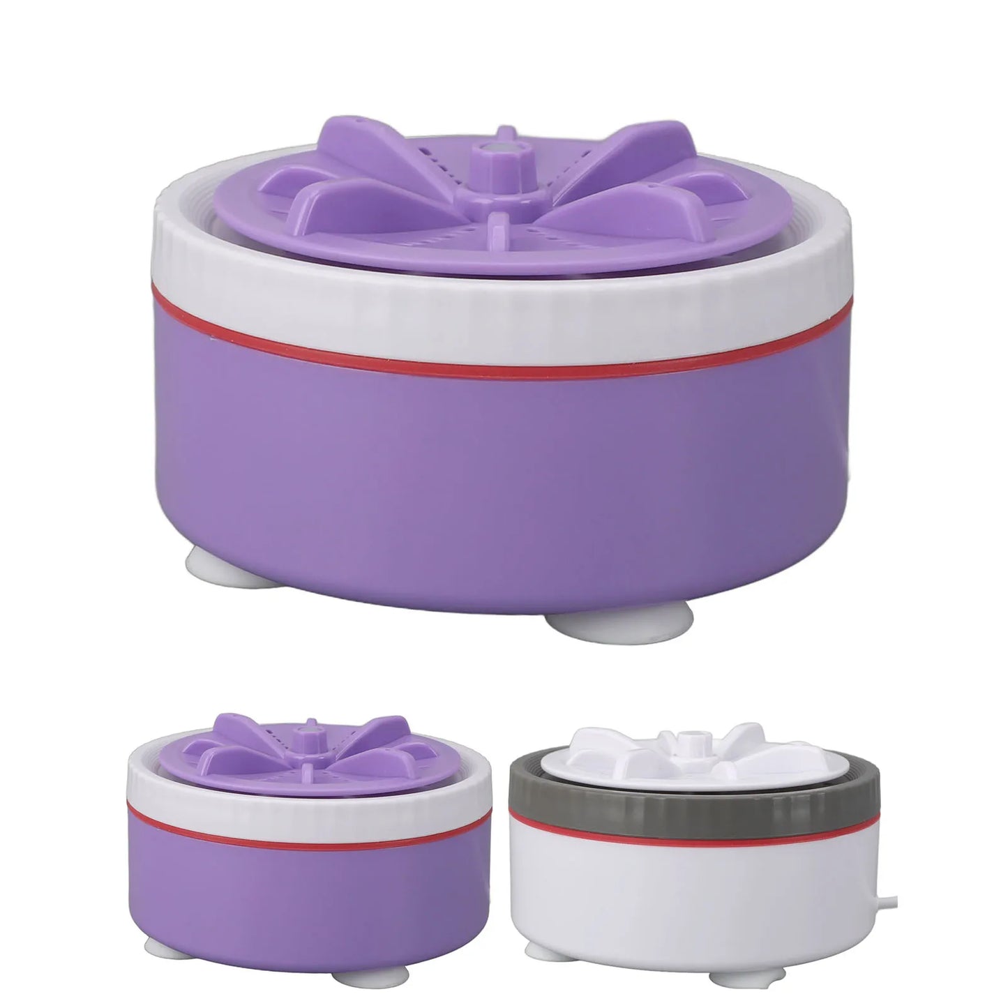 Mini Washing Machine 24W Mini Turbo Washing Machine Automatic Timed USB Powered Multifunction 5V 2A Speed Adjustable for Home