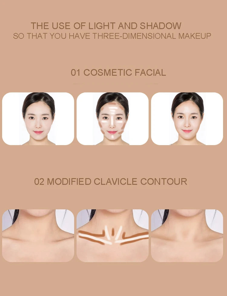 Double-head Face Foundation Concealer Pen Long Lasting Dark Circles Corrector Contour Pencil Concealers Stick Highlight Cosmetic