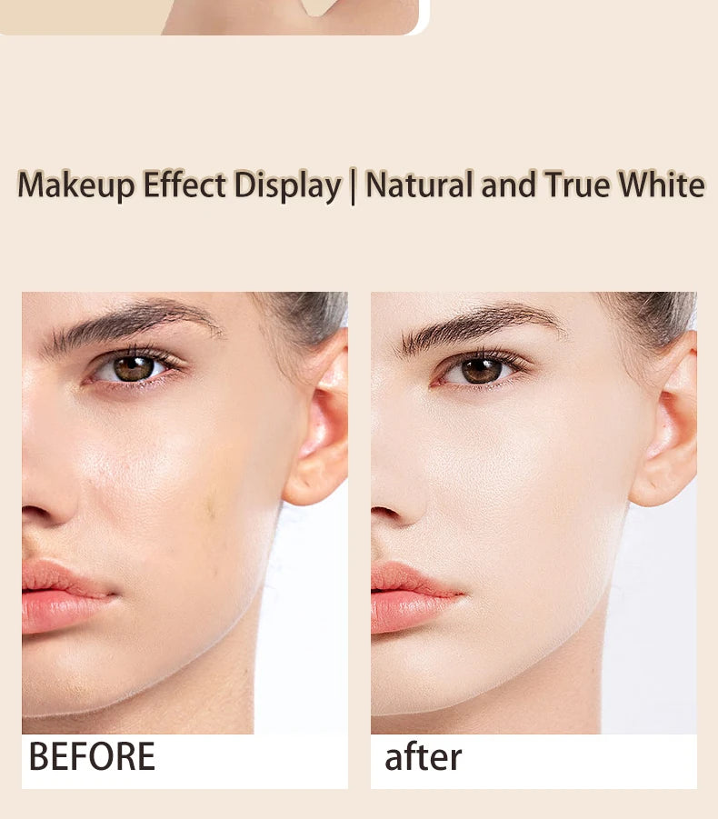 6-color Flawless Foundation, Improving Uneven Skin Tone, Light, Medium Coverage, Semi-matte, Vegan.