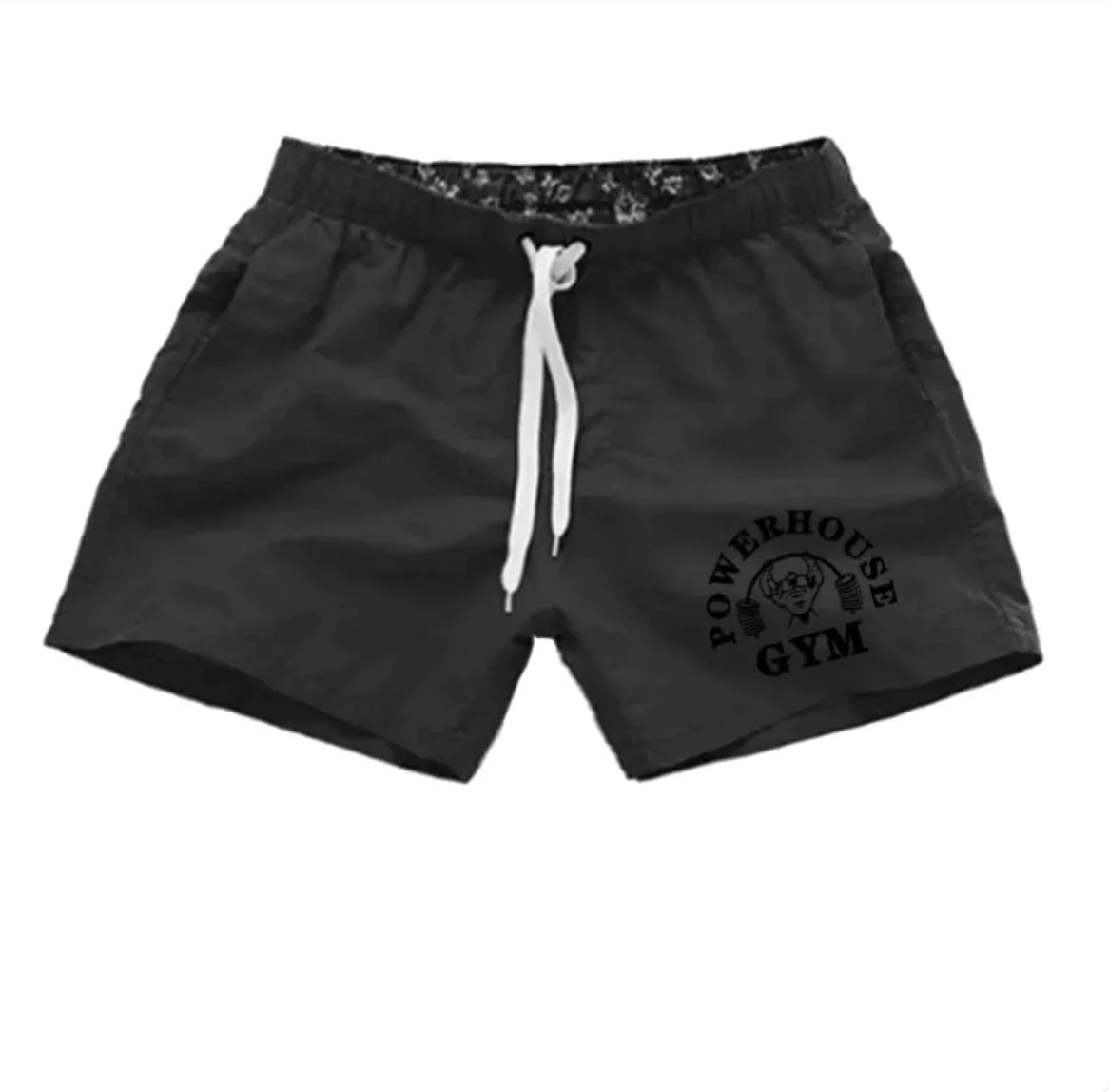 Men's Simple Print Beach Swim Shorts