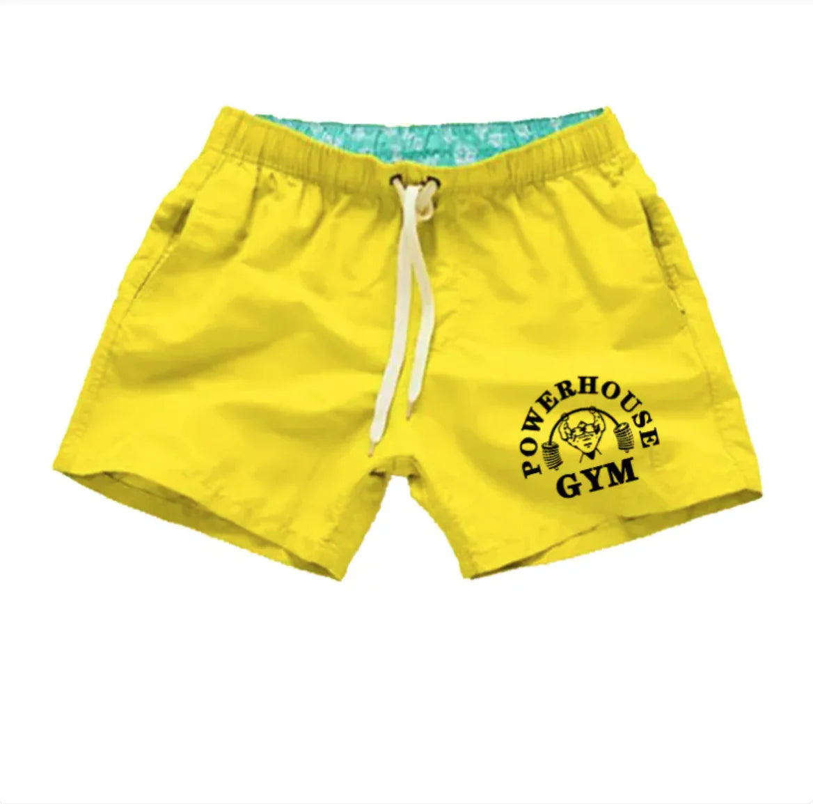 Men's Simple Print Beach Swim Shorts