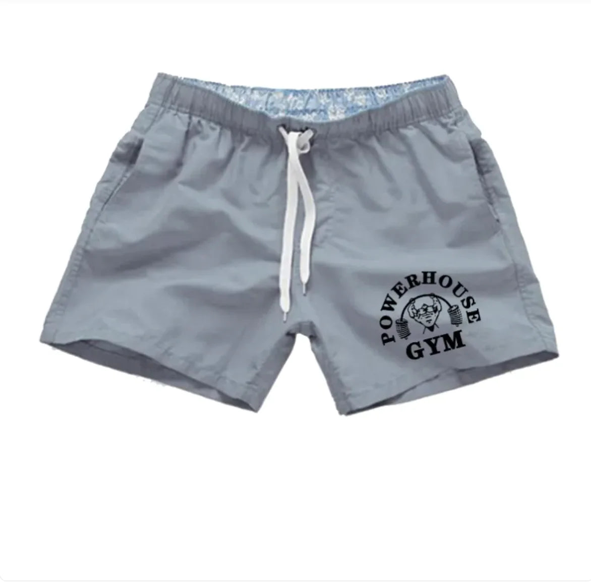 Men's Simple Print Beach Swim Shorts